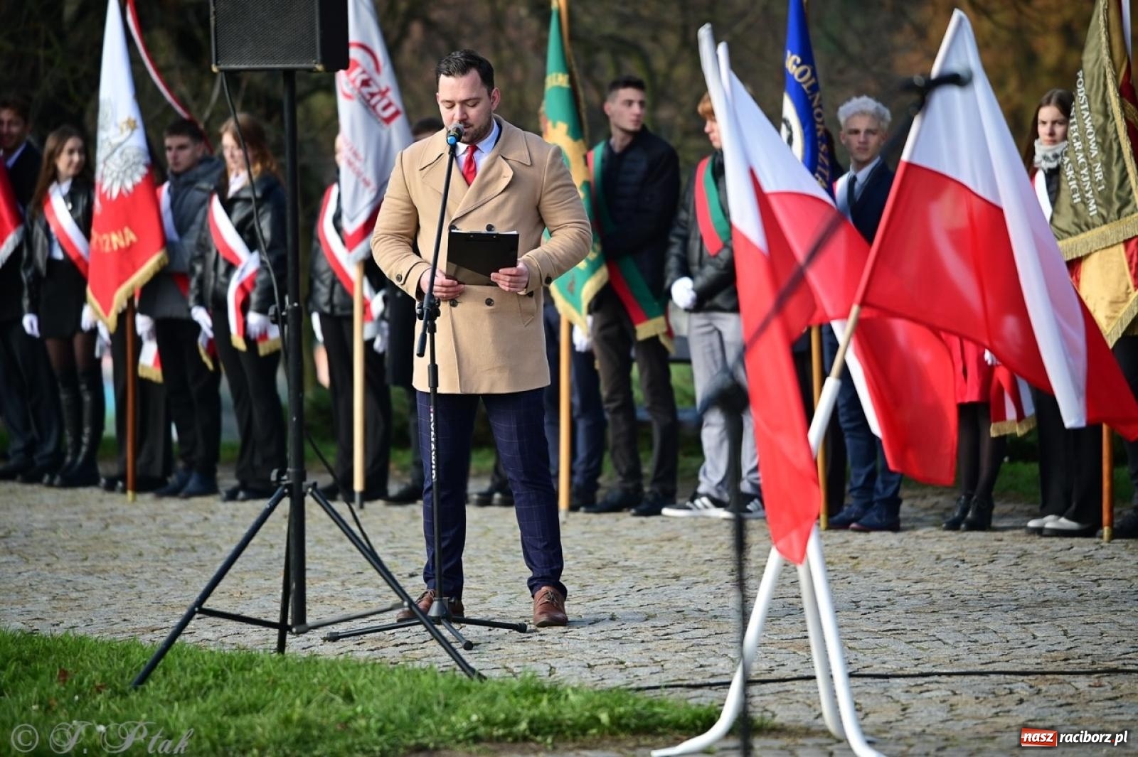 Zdjęcie w galerii na portalu naszraciborz.pl: Miejskie uroczystości z okazji Narodowego Święta Niepodległości [FOTO i WIDEO] wiadomości z regionu