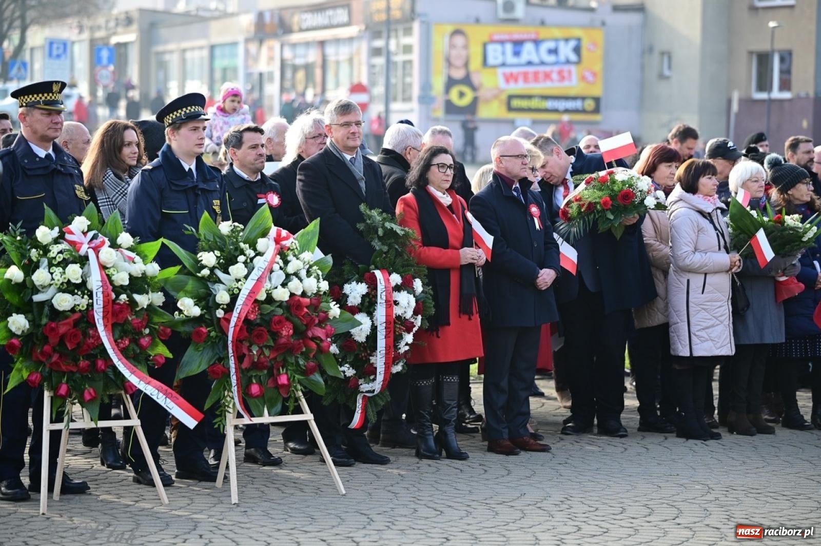 Zdjęcie w galerii na portalu naszraciborz.pl: Miejskie uroczystości z okazji Narodowego Święta Niepodległości [FOTO i WIDEO] wiadomości z regionu