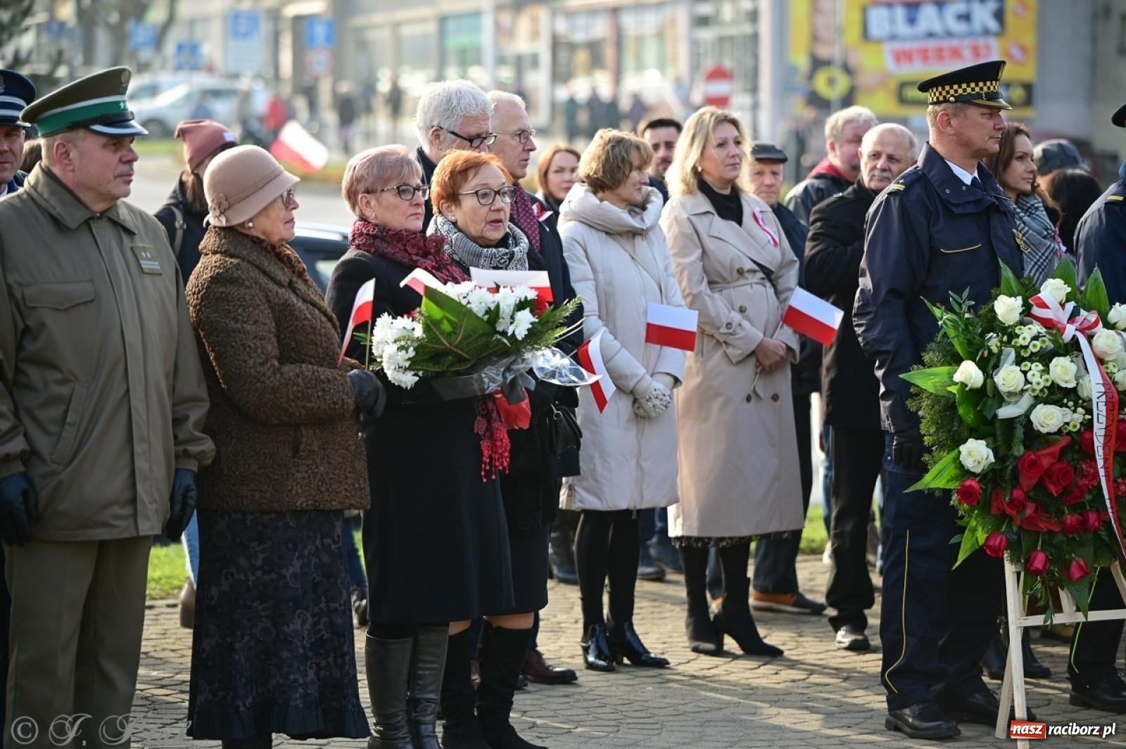 Zdjęcie w galerii na portalu naszraciborz.pl: Miejskie uroczystości z okazji Narodowego Święta Niepodległości [FOTO i WIDEO] wiadomości z regionu