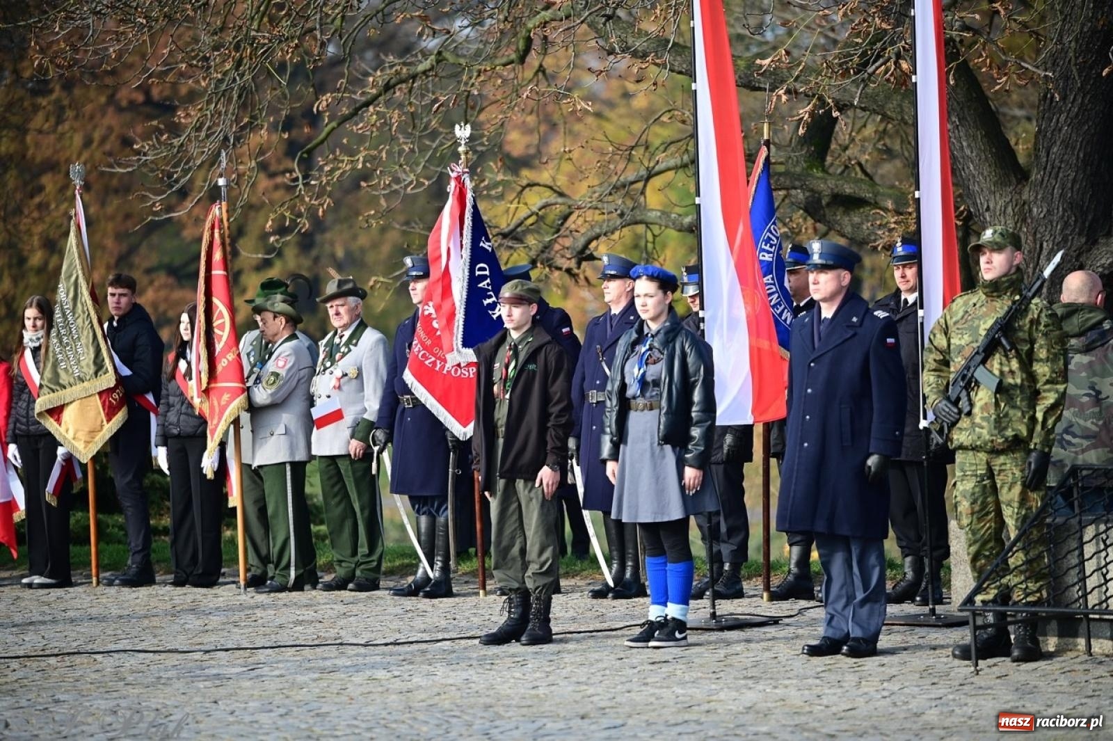 Zdjęcie w galerii na portalu naszraciborz.pl: Miejskie uroczystości z okazji Narodowego Święta Niepodległości [FOTO i WIDEO] wiadomości z regionu