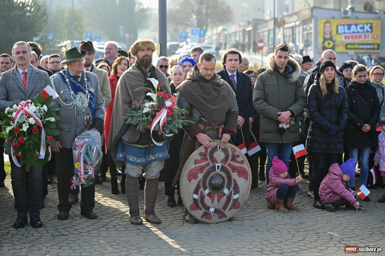 Zdjęcie w galerii na portalu naszraciborz.pl: Miejskie uroczystości z okazji Narodowego Święta Niepodległości [FOTO i WIDEO] wiadomości z regionu