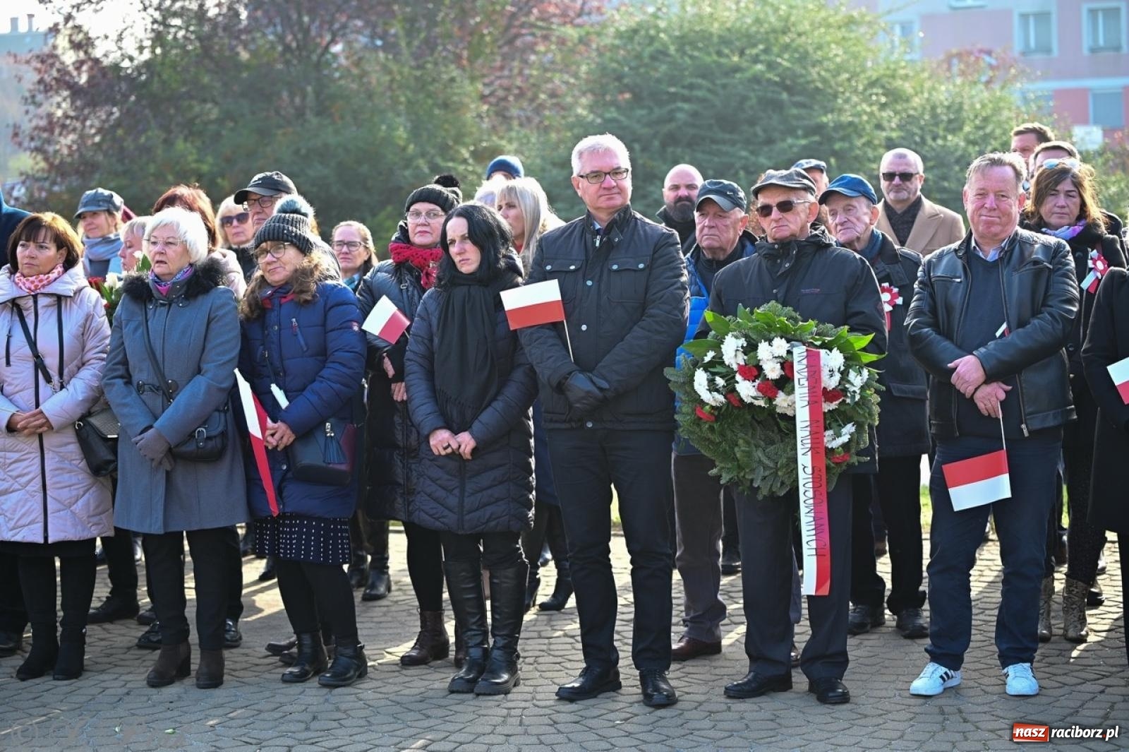 Zdjęcie w galerii na portalu naszraciborz.pl: Miejskie uroczystości z okazji Narodowego Święta Niepodległości [FOTO i WIDEO] wiadomości z regionu