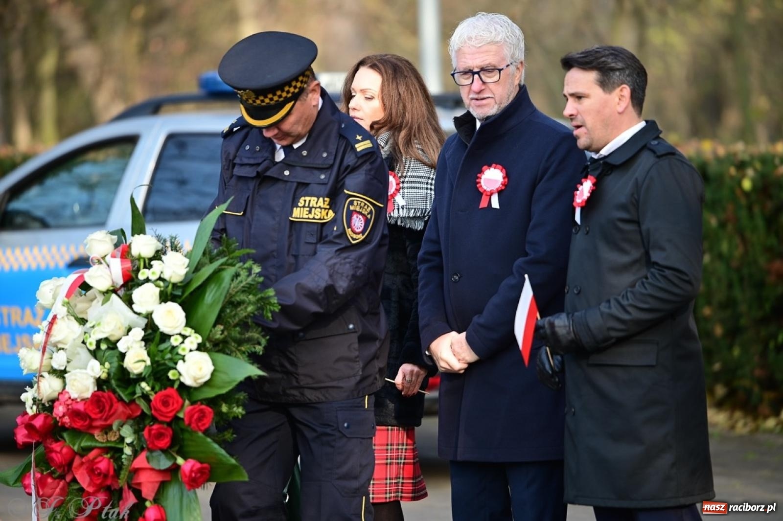 Zdjęcie w galerii na portalu naszraciborz.pl: Miejskie uroczystości z okazji Narodowego Święta Niepodległości [FOTO i WIDEO] wiadomości z regionu