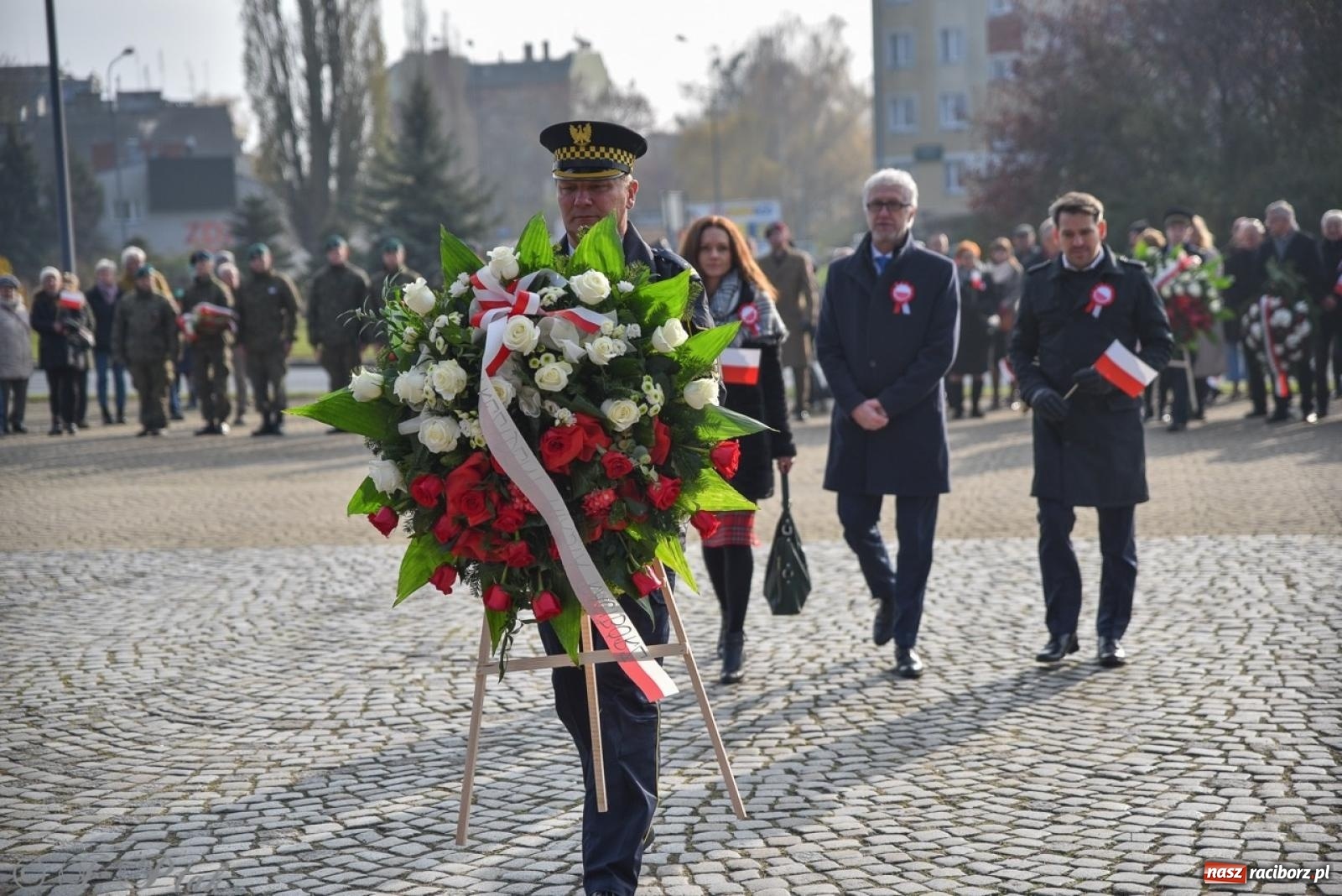 Zdjęcie w galerii na portalu naszraciborz.pl: Miejskie uroczystości z okazji Narodowego Święta Niepodległości [FOTO i WIDEO] wiadomości z regionu