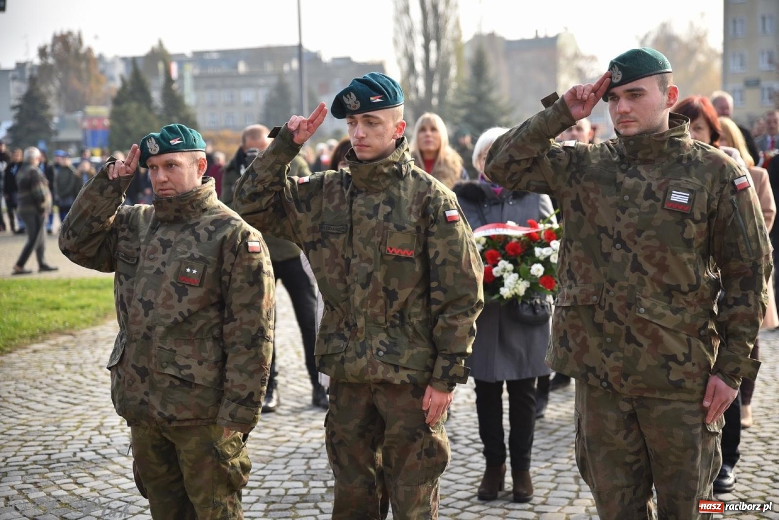Zdjęcie w galerii na portalu naszraciborz.pl: Miejskie uroczystości z okazji Narodowego Święta Niepodległości [FOTO i WIDEO] wiadomości z regionu