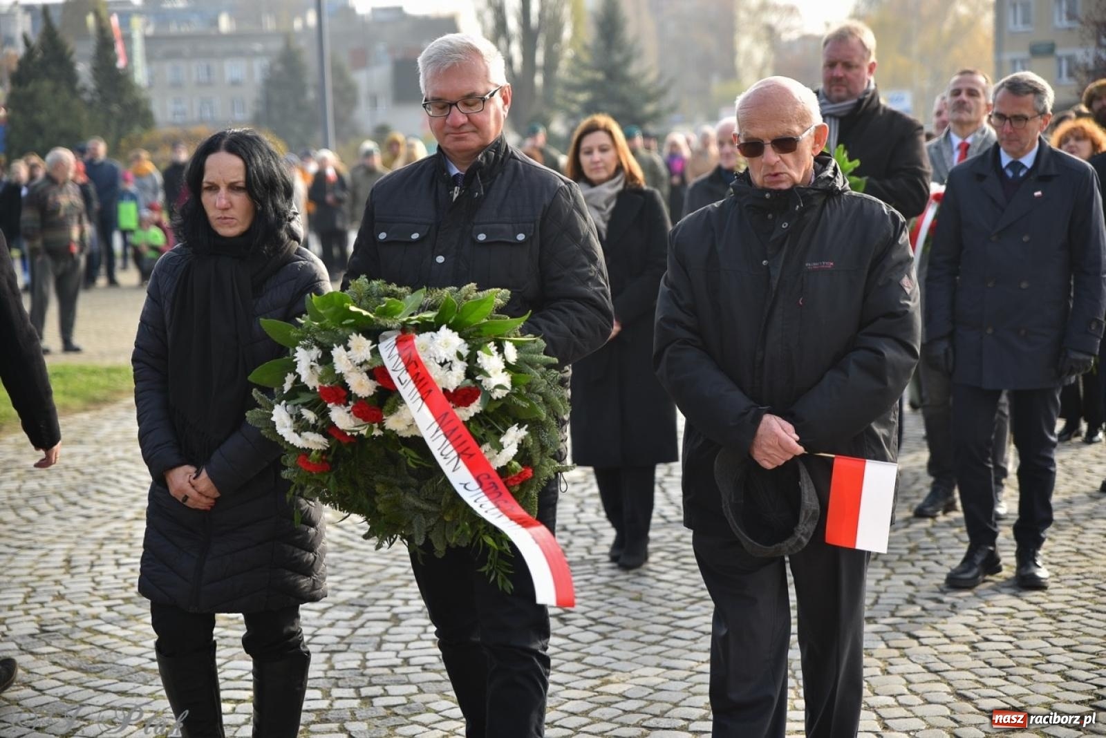 Zdjęcie w galerii na portalu naszraciborz.pl: Miejskie uroczystości z okazji Narodowego Święta Niepodległości [FOTO i WIDEO] wiadomości z regionu