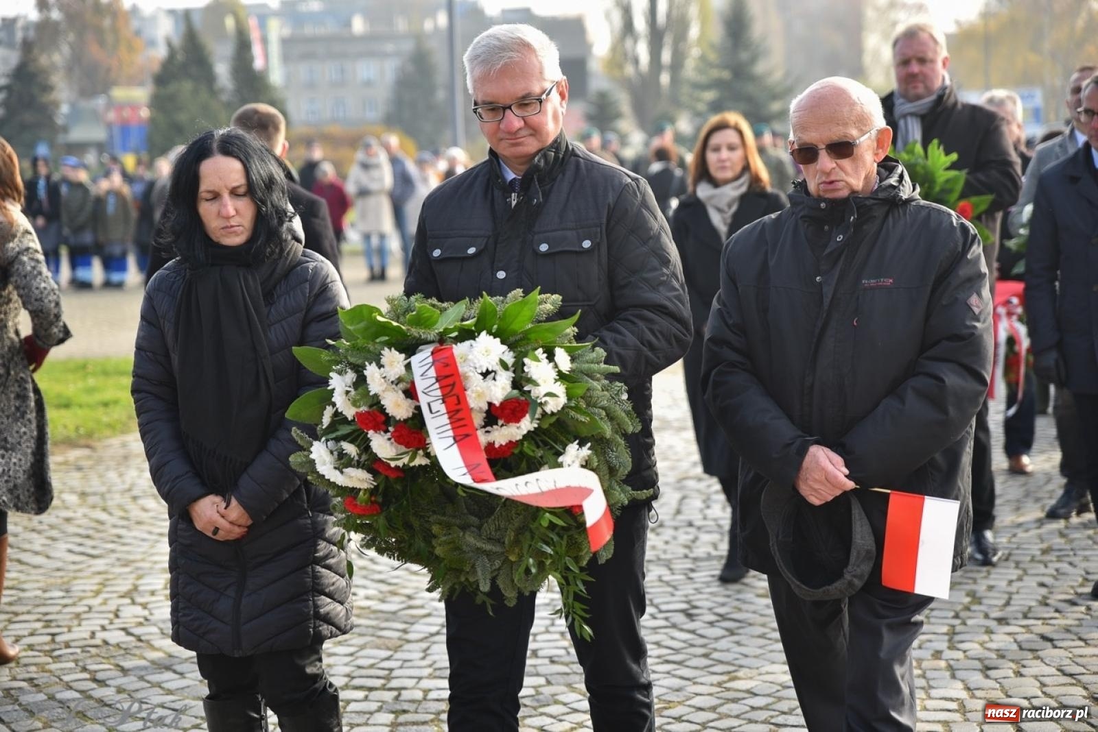 Zdjęcie w galerii na portalu naszraciborz.pl: Miejskie uroczystości z okazji Narodowego Święta Niepodległości [FOTO i WIDEO] wiadomości z regionu