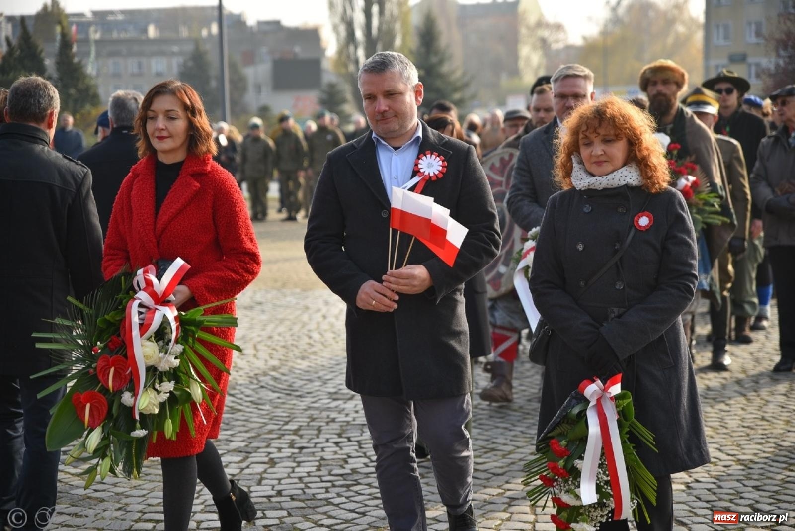 Zdjęcie w galerii na portalu naszraciborz.pl: Miejskie uroczystości z okazji Narodowego Święta Niepodległości [FOTO i WIDEO] wiadomości z regionu
