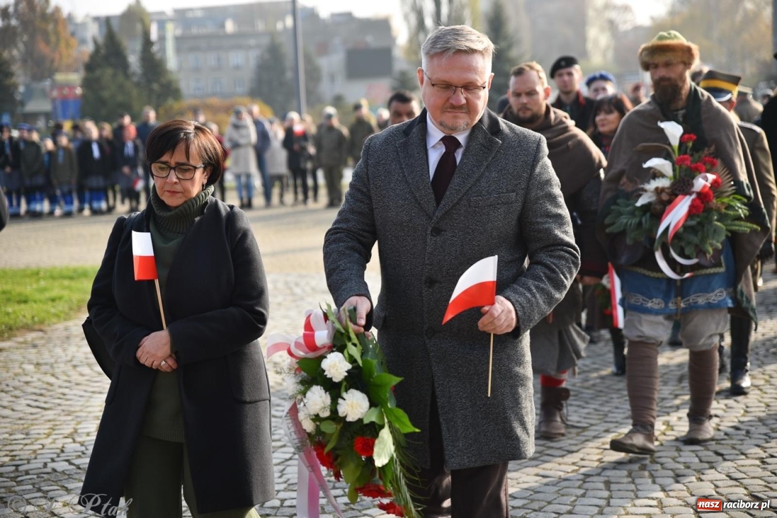 Zdjęcie w galerii na portalu naszraciborz.pl: Miejskie uroczystości z okazji Narodowego Święta Niepodległości [FOTO i WIDEO] wiadomości z regionu