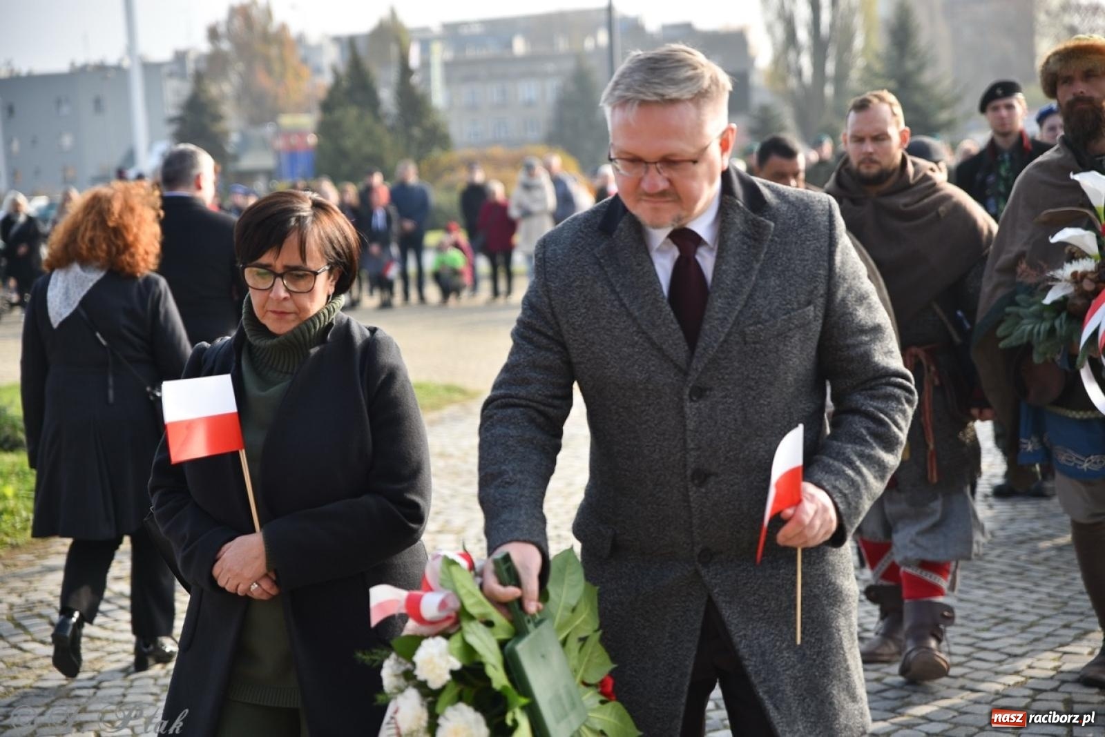 Zdjęcie w galerii na portalu naszraciborz.pl: Miejskie uroczystości z okazji Narodowego Święta Niepodległości [FOTO i WIDEO] wiadomości z regionu
