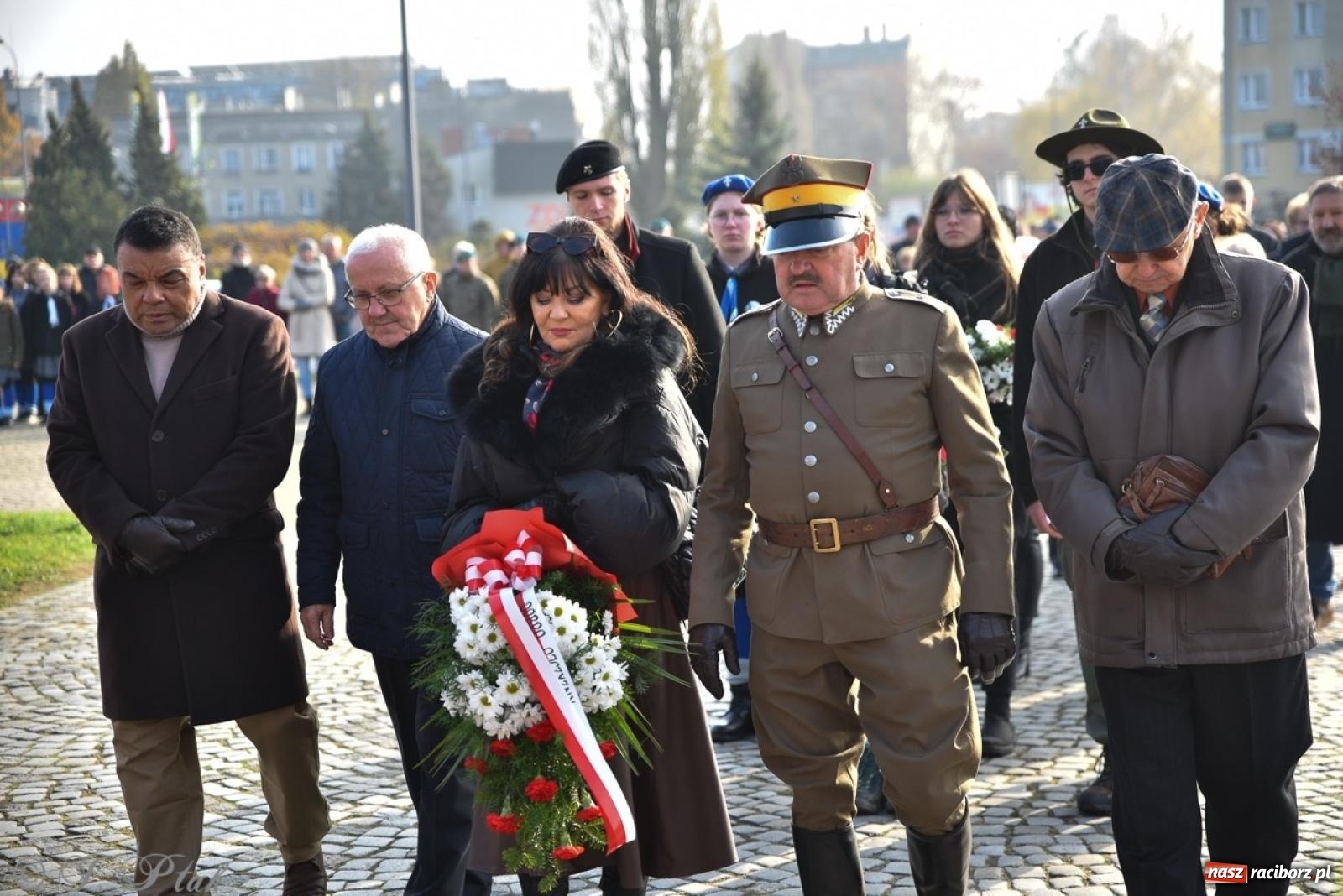 Zdjęcie w galerii na portalu naszraciborz.pl: Miejskie uroczystości z okazji Narodowego Święta Niepodległości [FOTO i WIDEO] wiadomości z regionu