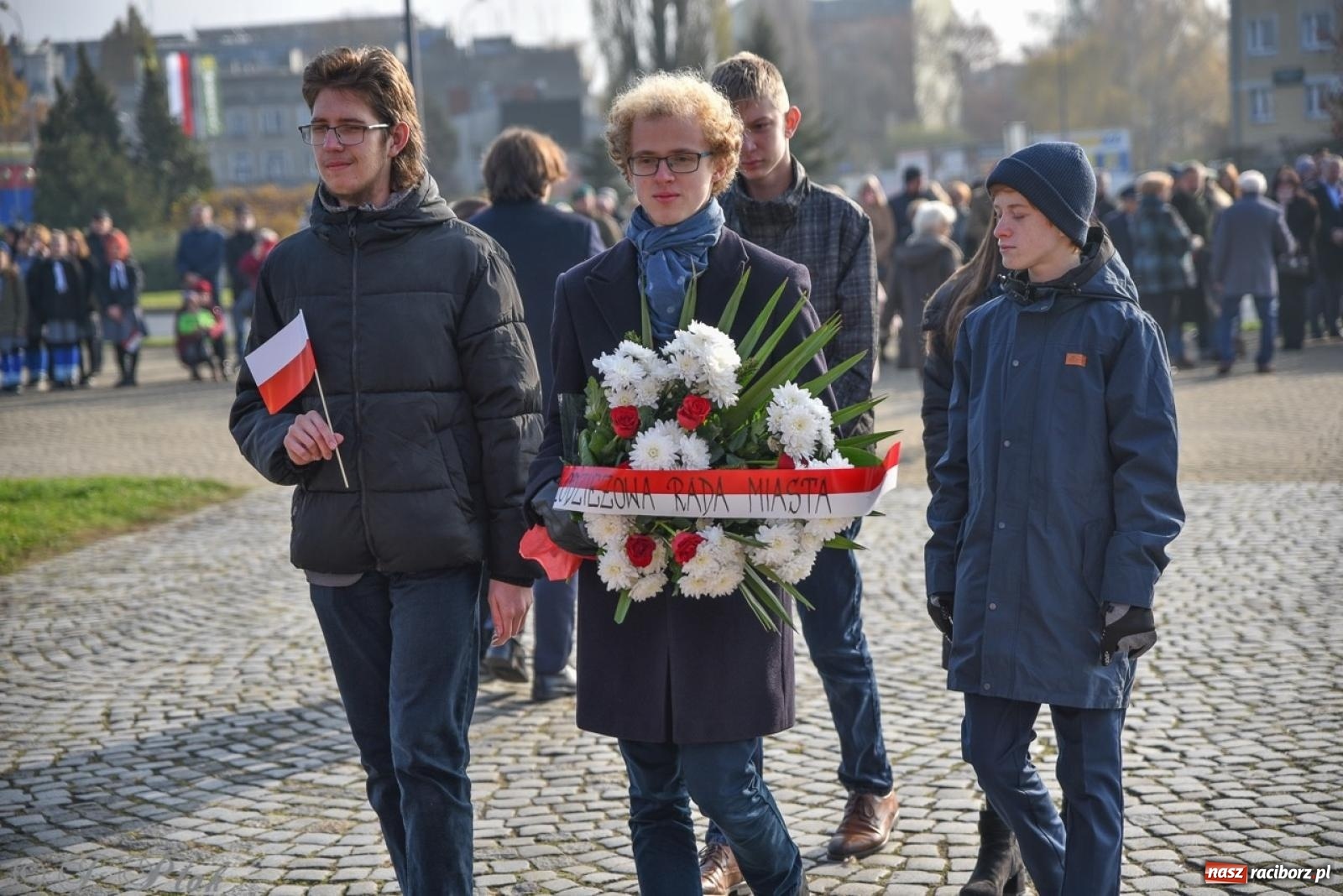 Zdjęcie w galerii na portalu naszraciborz.pl: Miejskie uroczystości z okazji Narodowego Święta Niepodległości [FOTO i WIDEO] wiadomości z regionu