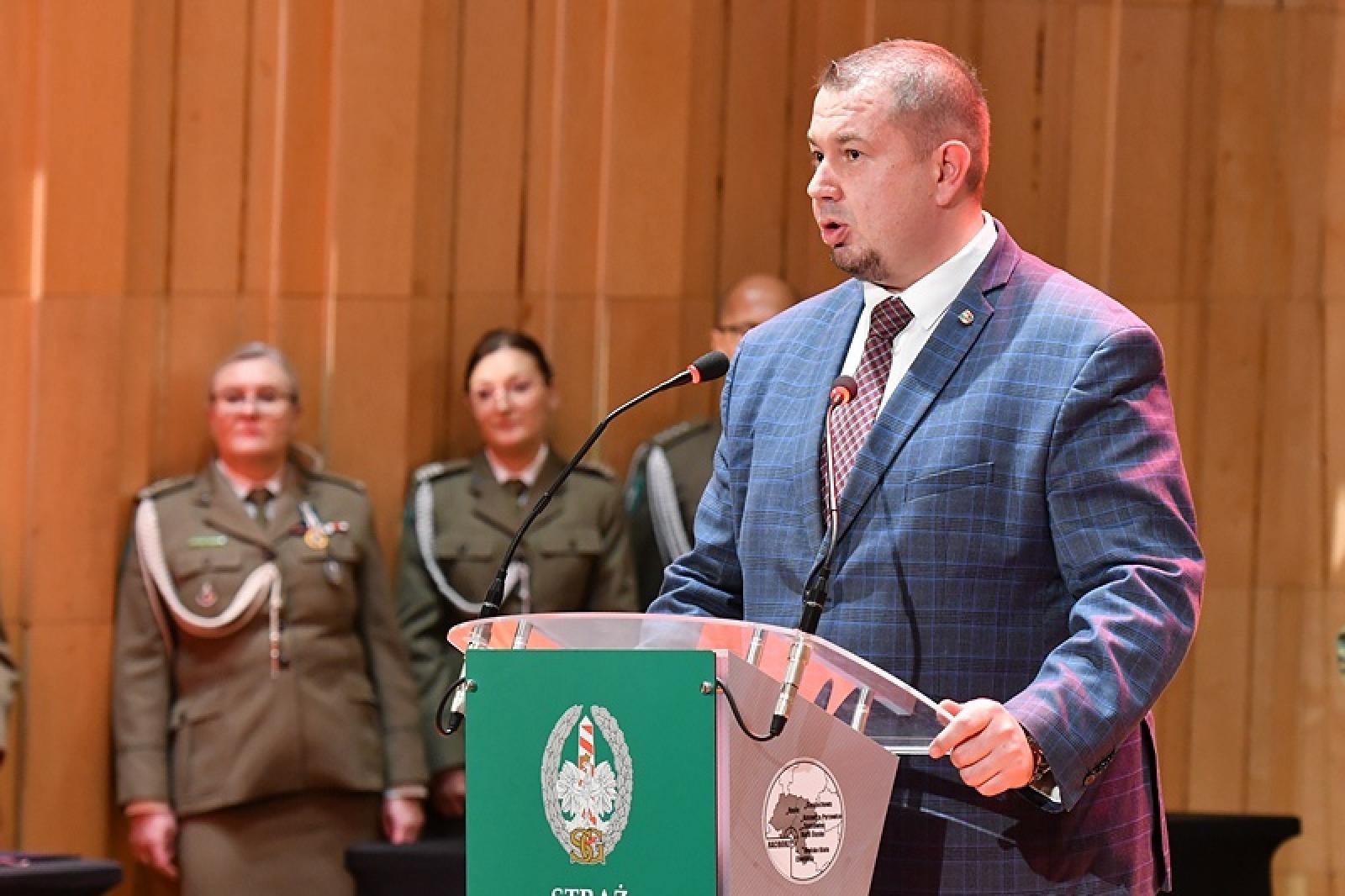 Zdjęcie w galerii na portalu naszraciborz.pl: Uroczystość z okazji Narodowego Święta Niepodległości w Śląskim Oddziale Straży Granicznej wiadomości z regionu