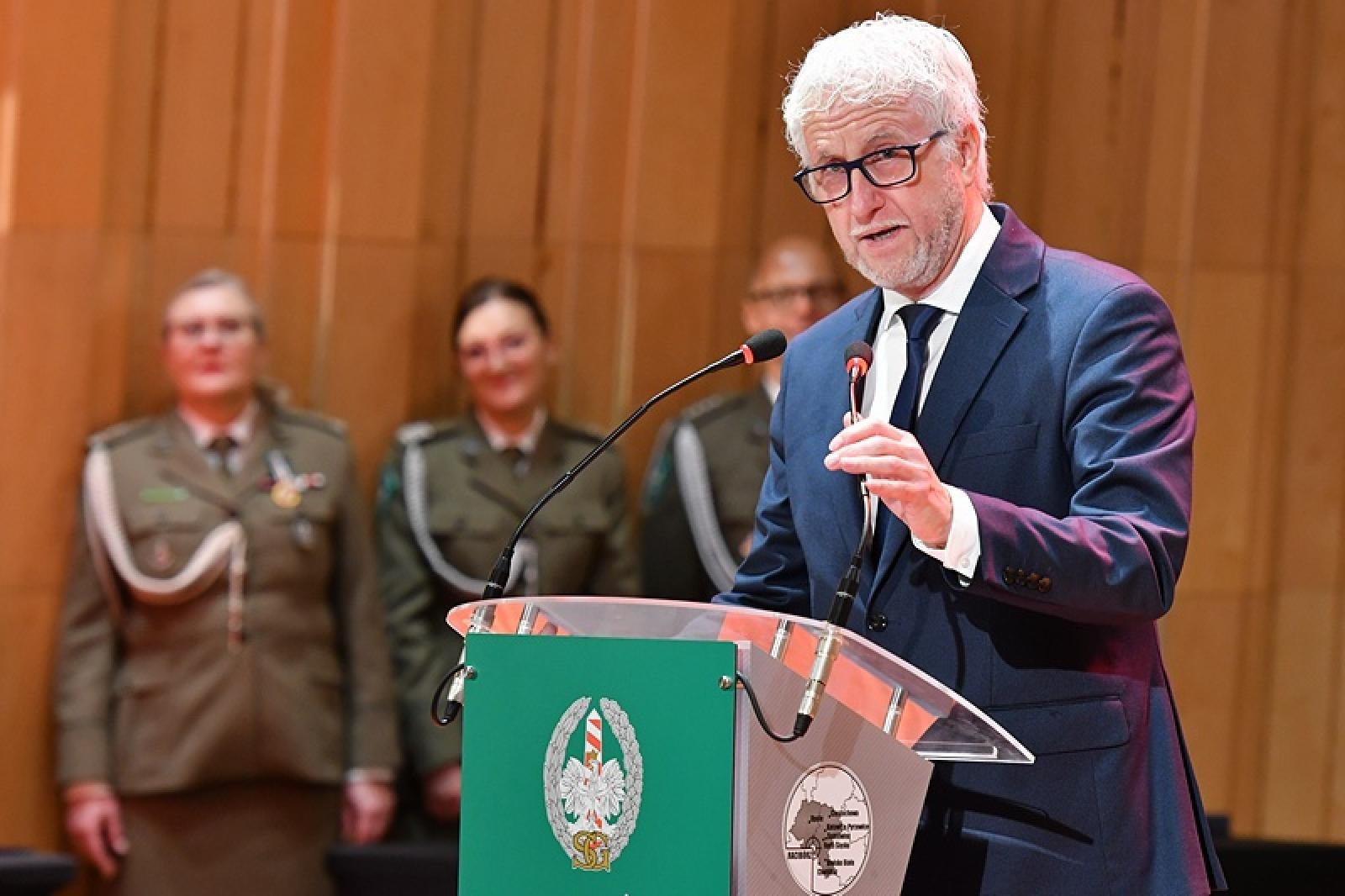 Zdjęcie w galerii na portalu naszraciborz.pl: Uroczystość z okazji Narodowego Święta Niepodległości w Śląskim Oddziale Straży Granicznej wiadomości z regionu