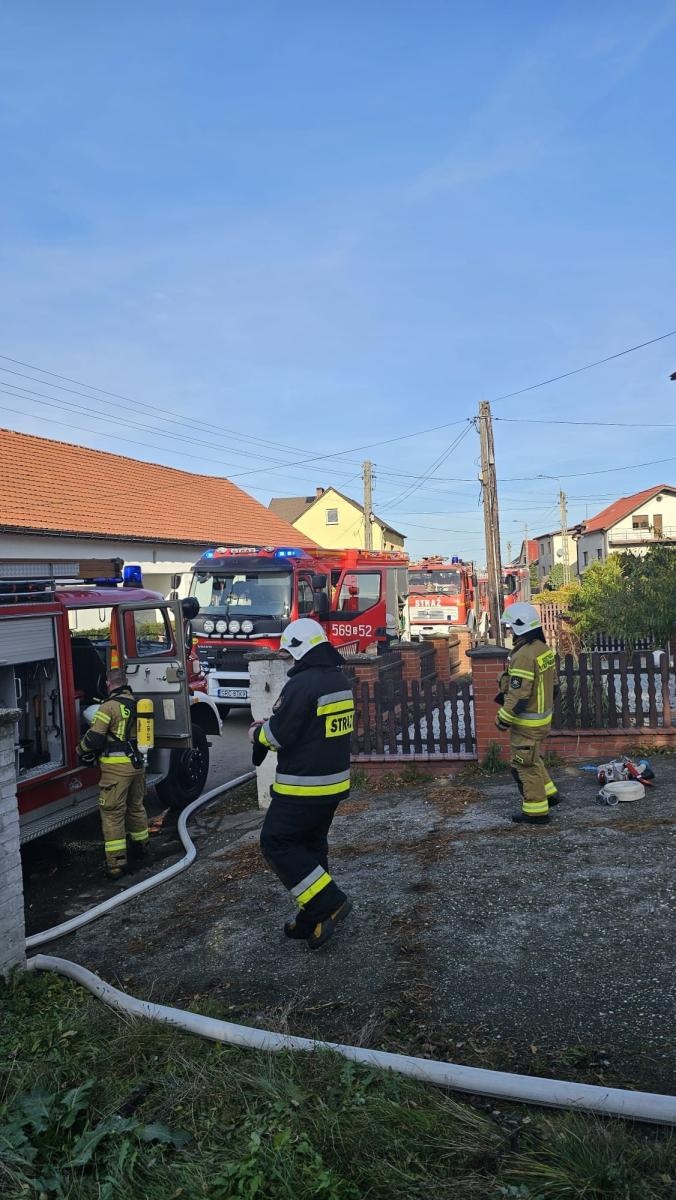 Zdjęcie w galerii na portalu naszraciborz.pl: Pożar piwnicy w Borucinie wiadomości z regionu