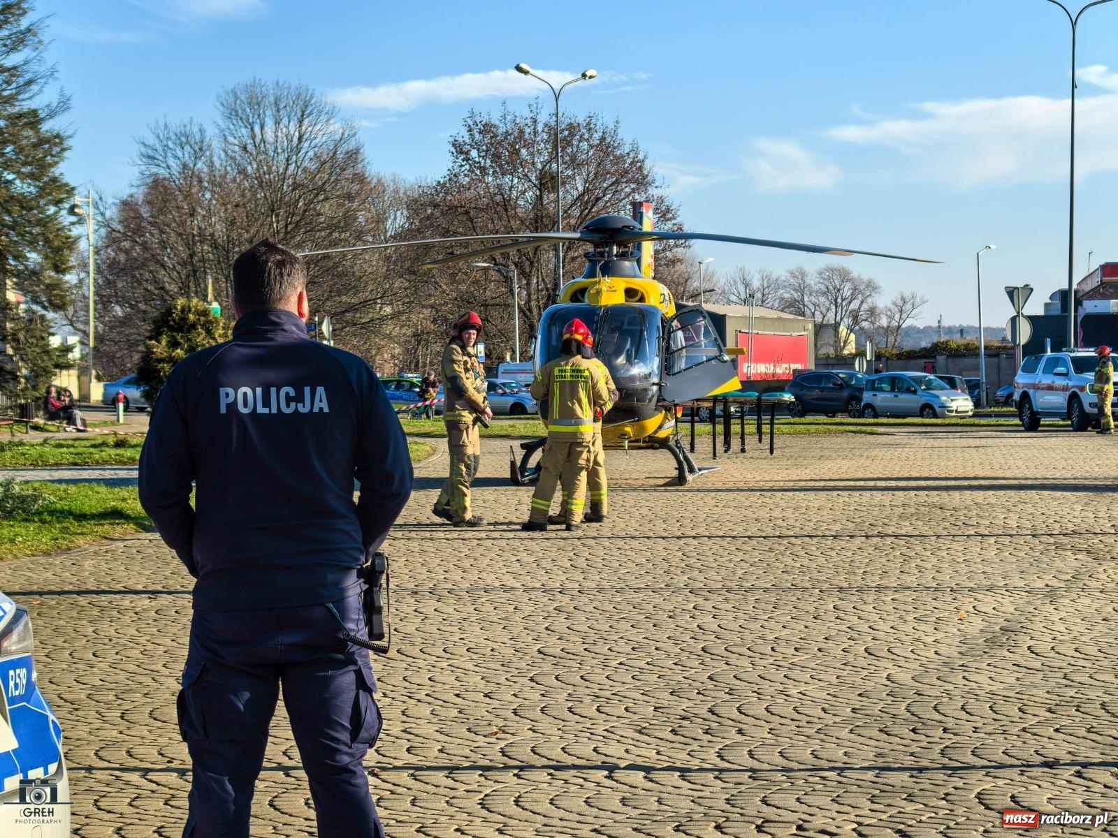 Zdjęcie w galerii na portalu naszraciborz.pl: Roczny chłopczyk oparzył się wrzątkiem. Interweniował śmigłowiec LPR [FOTO i WIDEO] wiadomości z regionu
