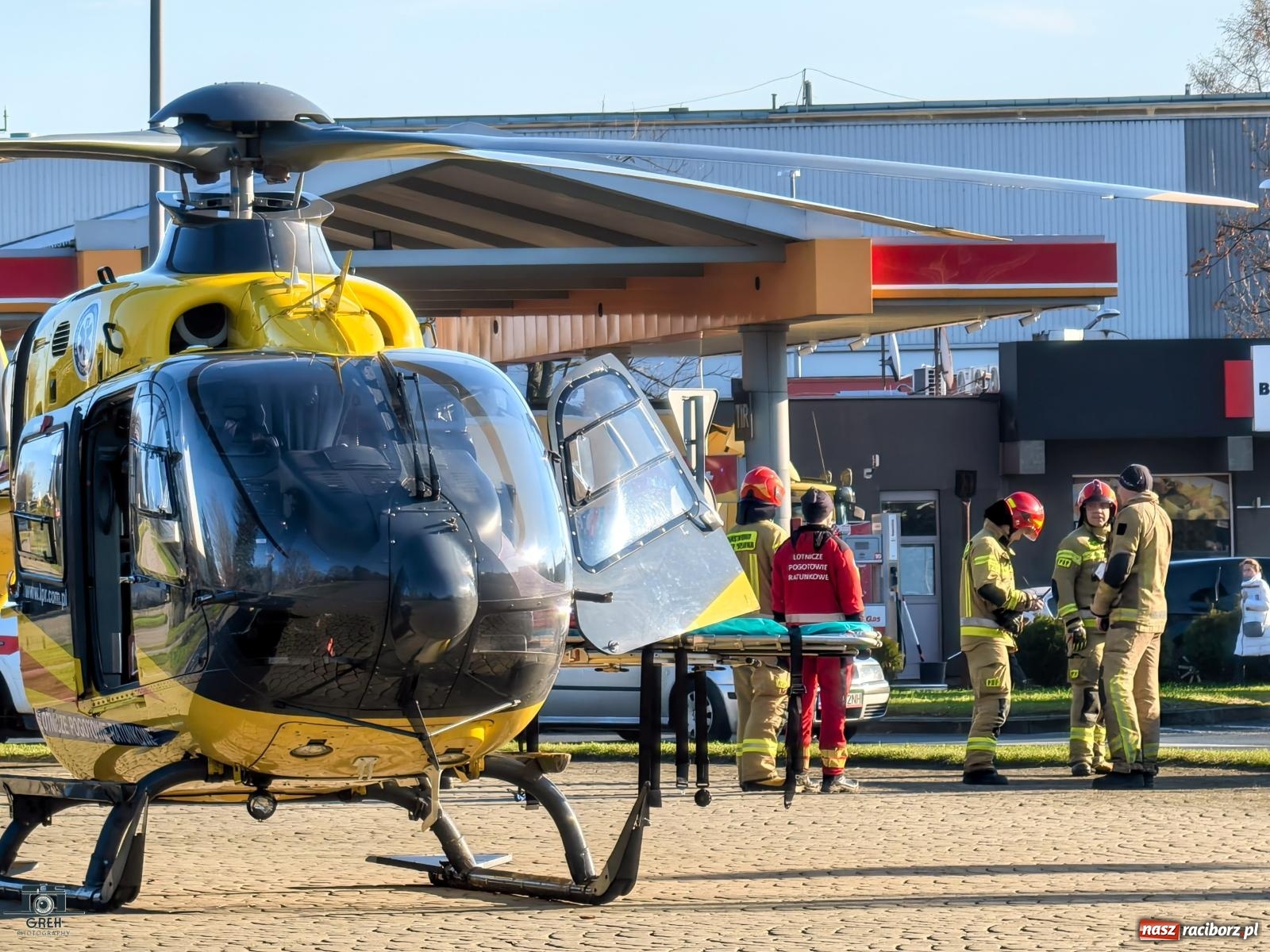 Zdjęcie w galerii na portalu naszraciborz.pl: Roczny chłopczyk oparzył się wrzątkiem. Interweniował śmigłowiec LPR [FOTO i WIDEO] wiadomości z regionu