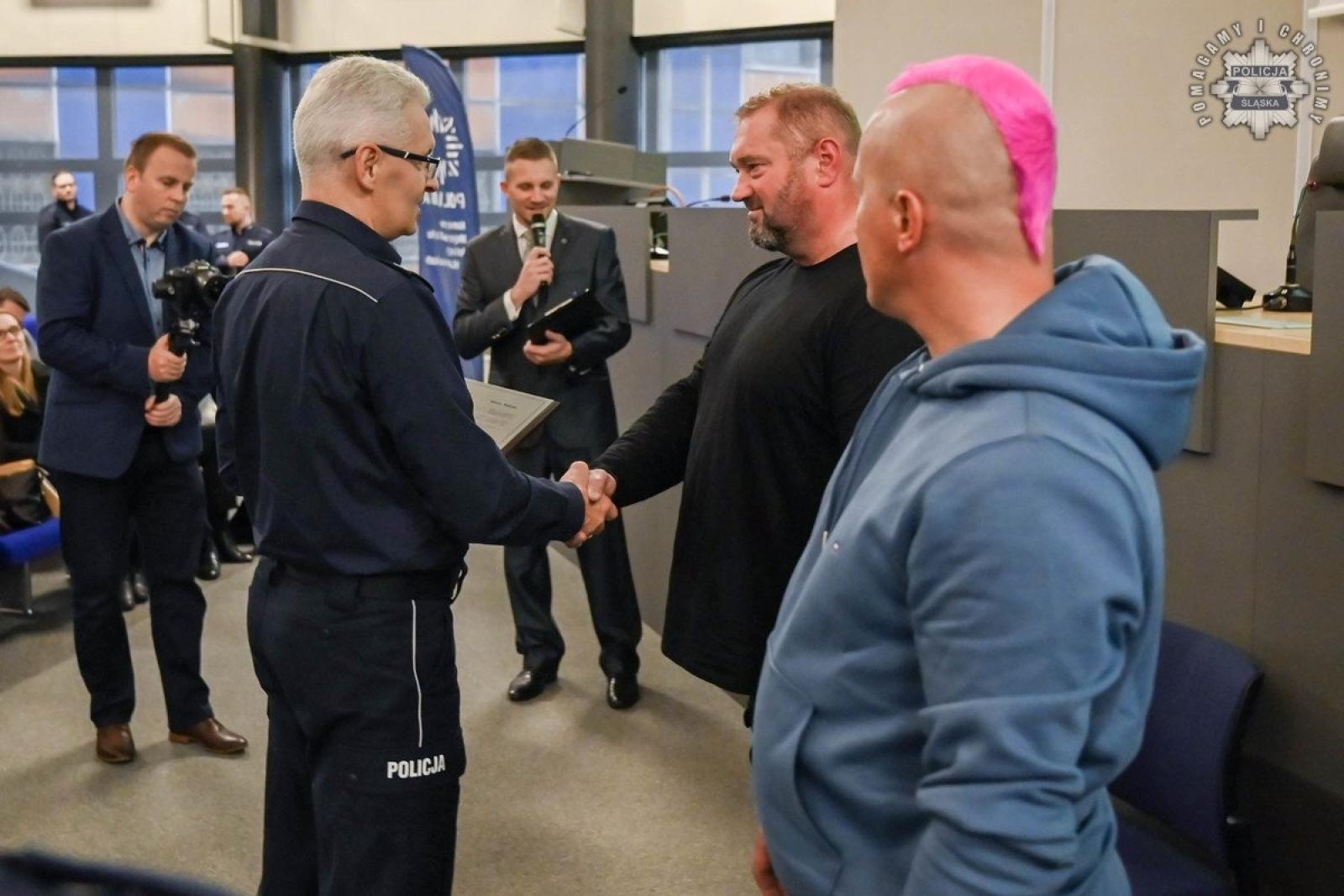 Zdjęcie w galerii na portalu naszraciborz.pl: Konferencja Barierom na przekór w komendzie wojewódzkiej w Katowicach wiadomości z regionu