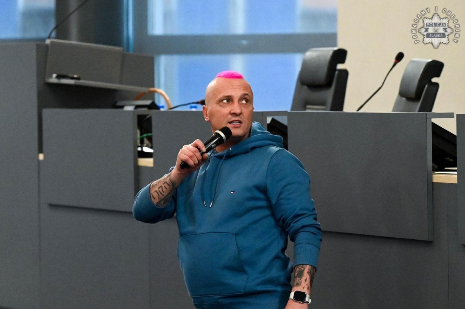 Zdjęcie w galerii na portalu naszraciborz.pl: Konferencja Barierom na przekór w komendzie wojewódzkiej w Katowicach wiadomości z regionu