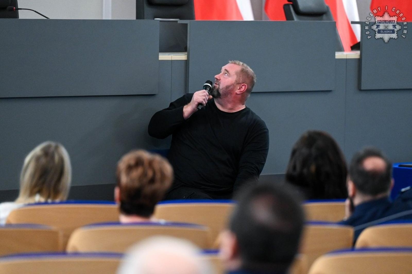 Zdjęcie w galerii na portalu naszraciborz.pl: Konferencja Barierom na przekór w komendzie wojewódzkiej w Katowicach wiadomości z regionu