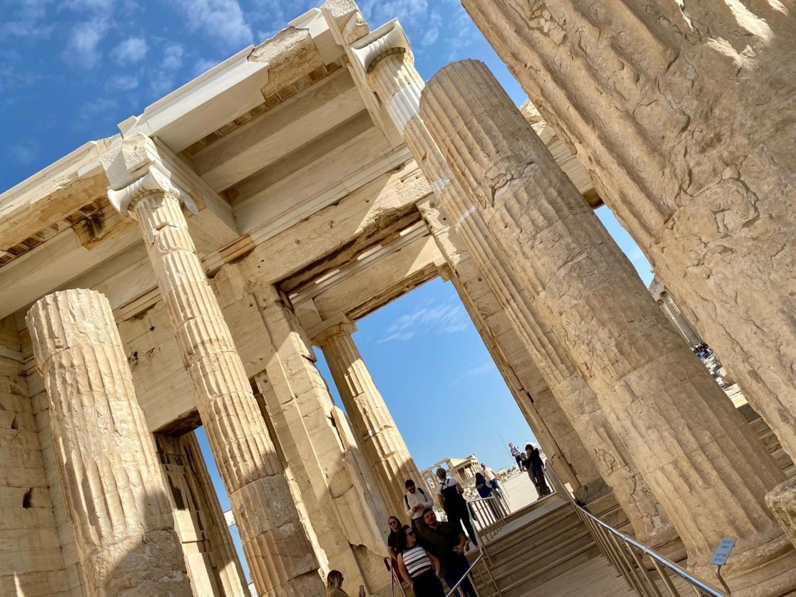 Zdjęcie w galerii na portalu naszraciborz.pl: Młodzież ZSO nr 1 w Raciborzu z wizytą w Atenach wiadomości z regionu