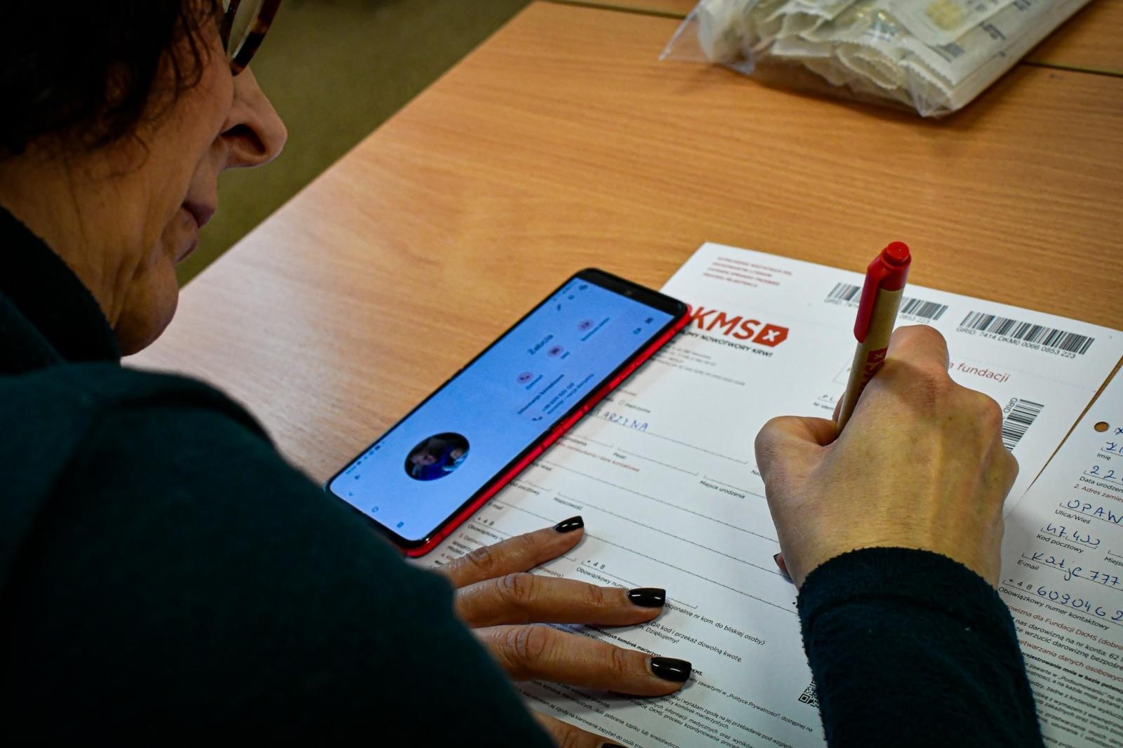 Zdjęcie w galerii na portalu naszraciborz.pl: Bo może masz to w genach! Akcja DKMS w raciborskim Mechaniku wiadomości z regionu