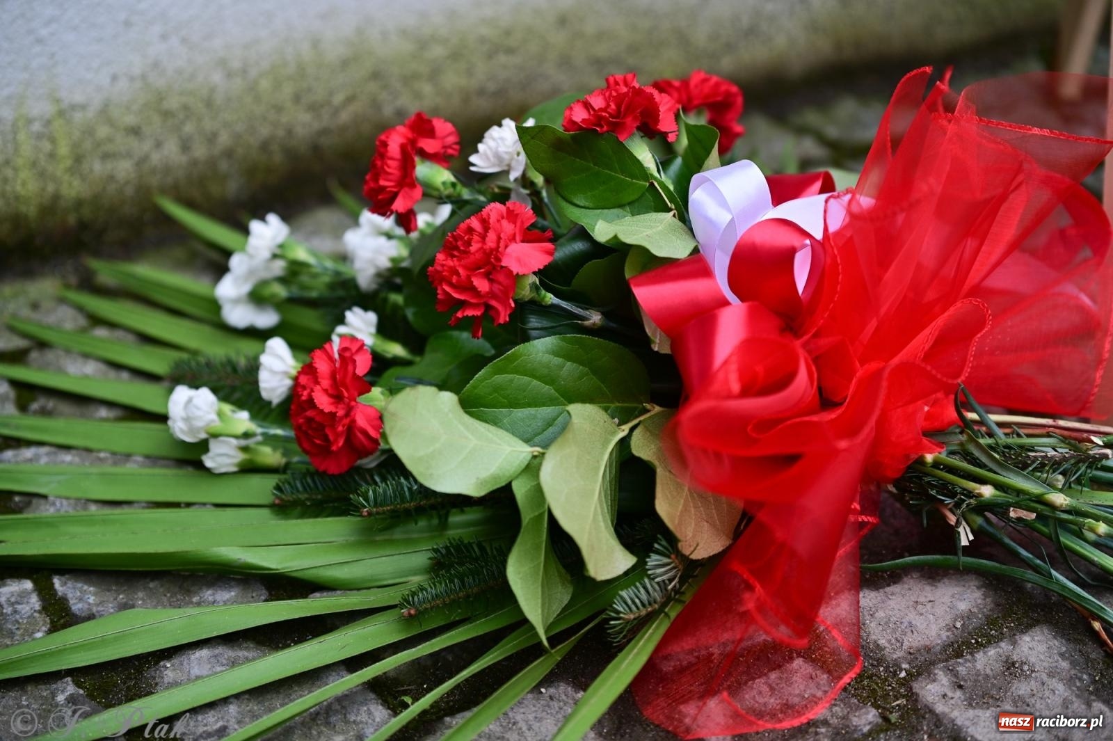 Zdjęcie w galerii na portalu naszraciborz.pl: Skromna uroczystość pod tablicą upamiętniającą ofiary reżimu komunistycznego, więzione w raciborskim ZK wiadomości z regionu