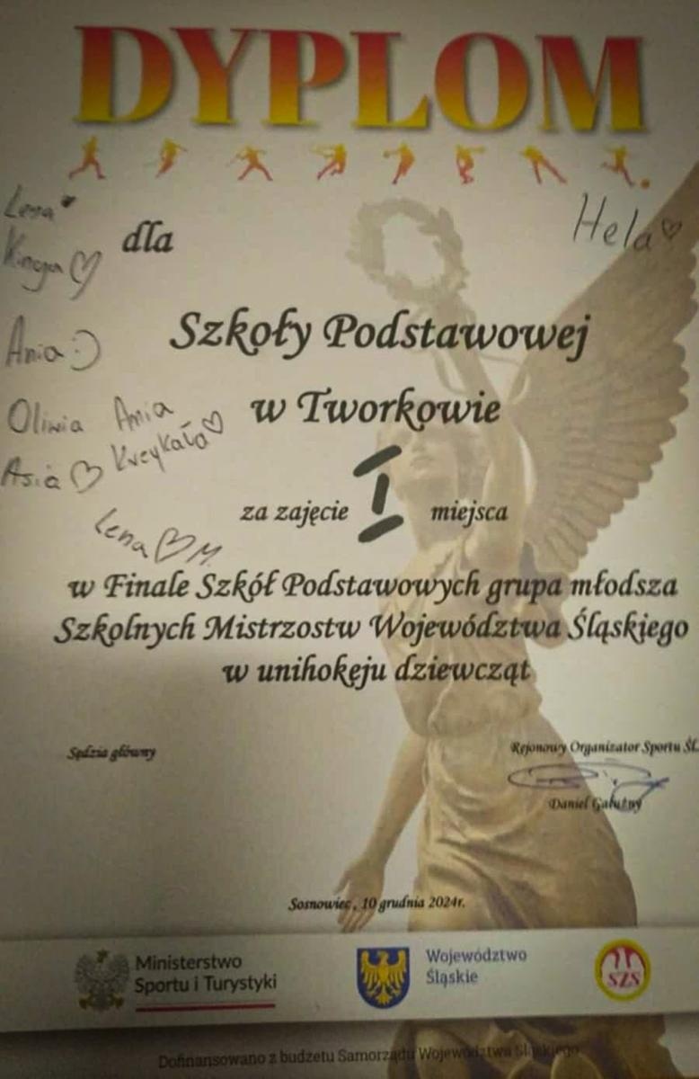 Zdjęcie w galerii na portalu naszraciborz.pl: Wojewódzkie Mistrzostwa Śląska Igrzysk Dzieci w Unihokeju Dziewcząt. Triumf Tworkowa wiadomości z regionu