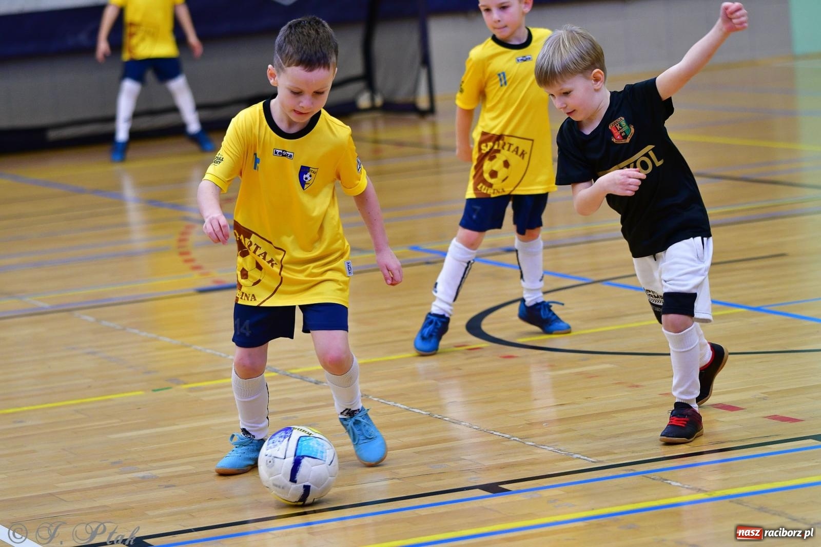 Zdjęcie w galerii na portalu naszraciborz.pl: Junior Futsal Cup. Zmagania skrzatów w hali OSiR Racibórz [FOTO] wiadomości z regionu