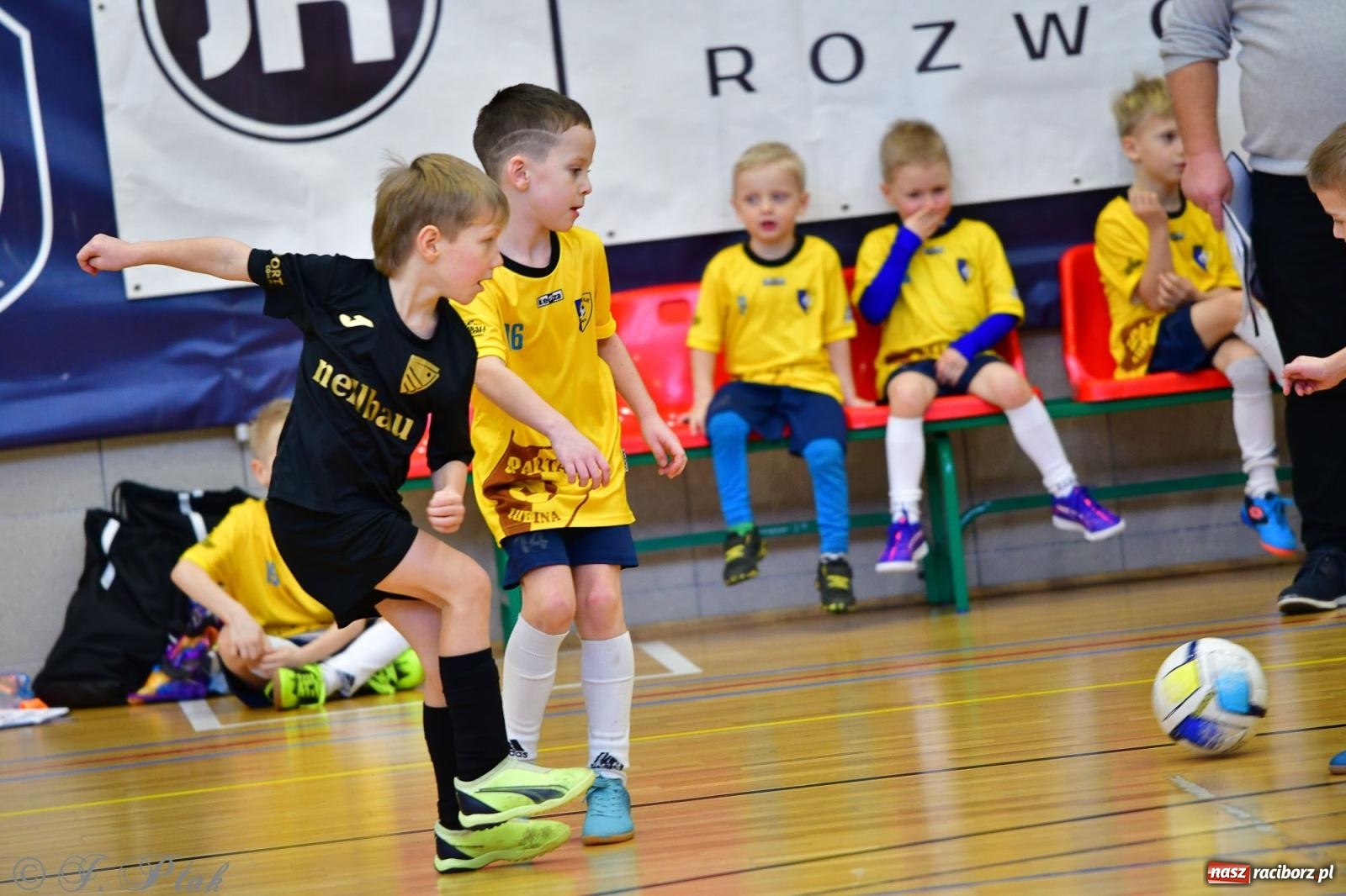 Zdjęcie w galerii na portalu naszraciborz.pl: Junior Futsal Cup. Zmagania skrzatów w hali OSiR Racibórz [FOTO] wiadomości z regionu