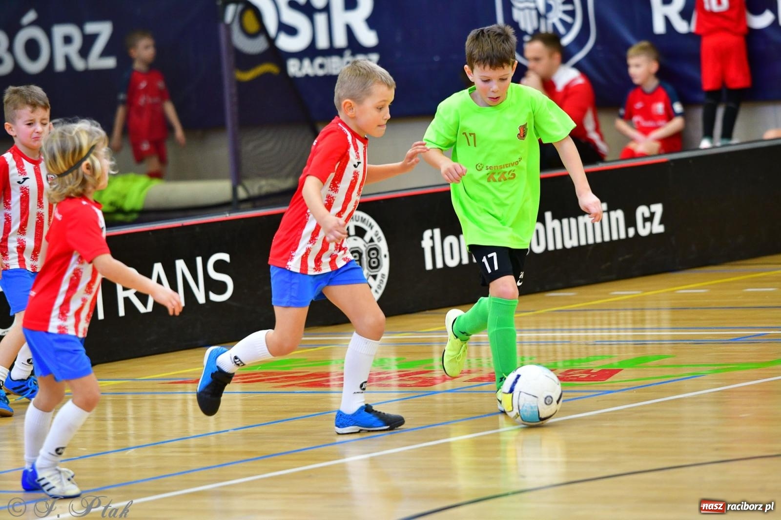 Zdjęcie w galerii na portalu naszraciborz.pl: Junior Futsal Cup. Zmagania skrzatów w hali OSiR Racibórz [FOTO] wiadomości z regionu