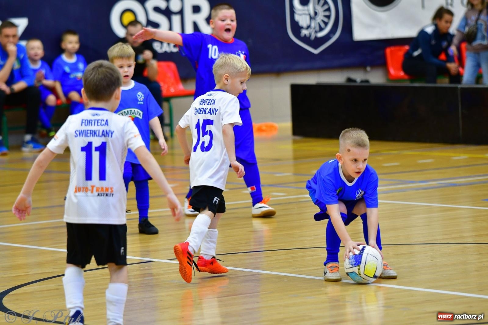 Zdjęcie w galerii na portalu naszraciborz.pl: Junior Futsal Cup. Zmagania skrzatów w hali OSiR Racibórz [FOTO] wiadomości z regionu