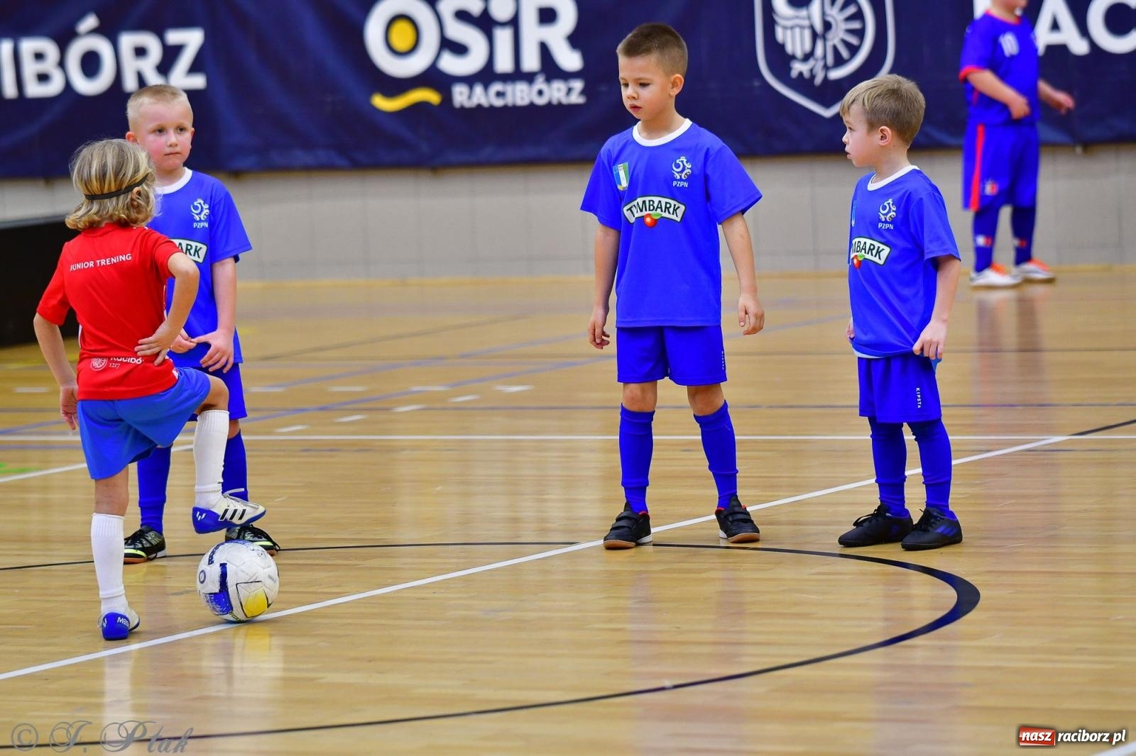 Zdjęcie w galerii na portalu naszraciborz.pl: Junior Futsal Cup. Zmagania skrzatów w hali OSiR Racibórz [FOTO] wiadomości z regionu