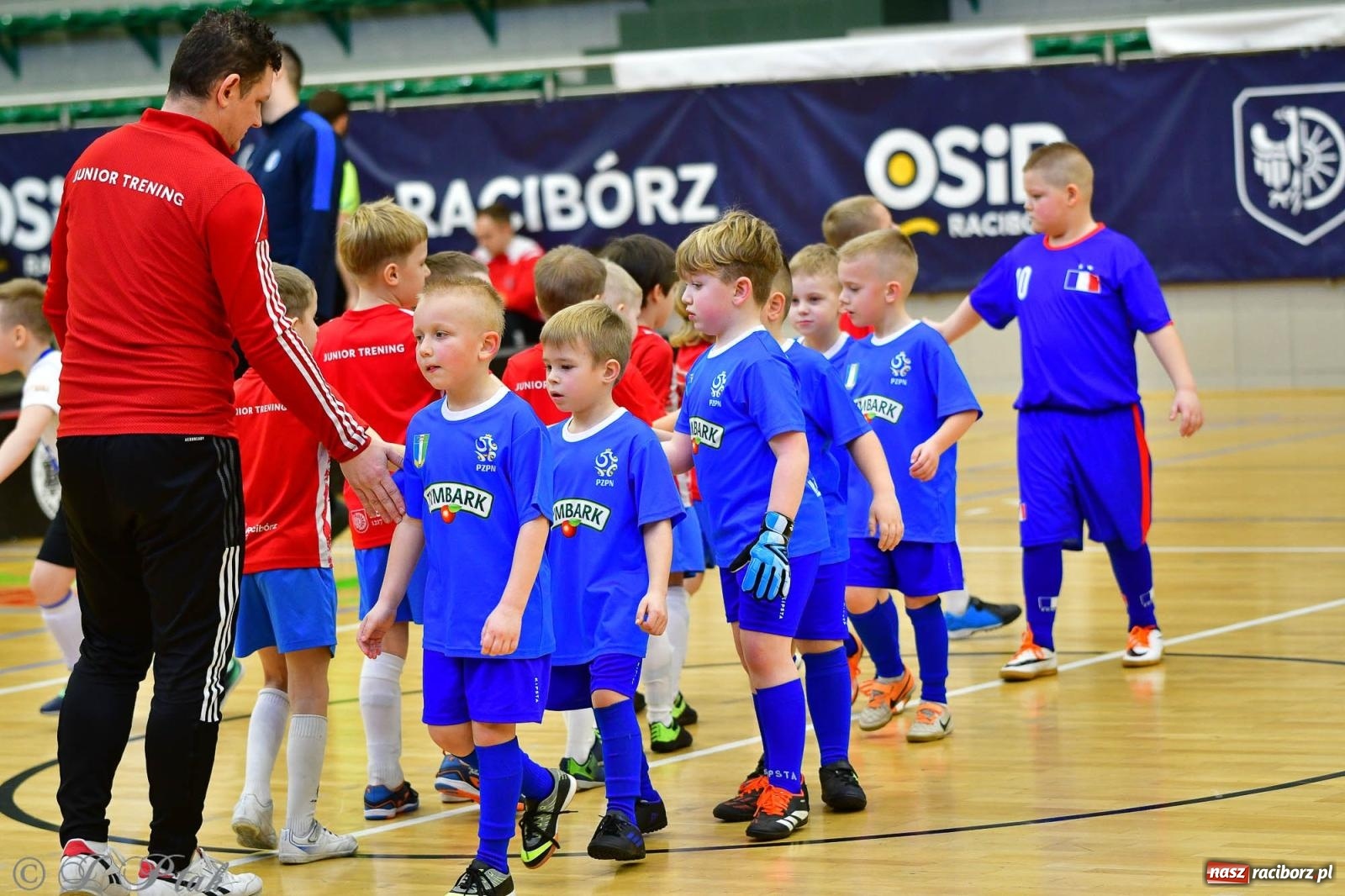 Zdjęcie w galerii na portalu naszraciborz.pl: Junior Futsal Cup. Zmagania skrzatów w hali OSiR Racibórz [FOTO] wiadomości z regionu