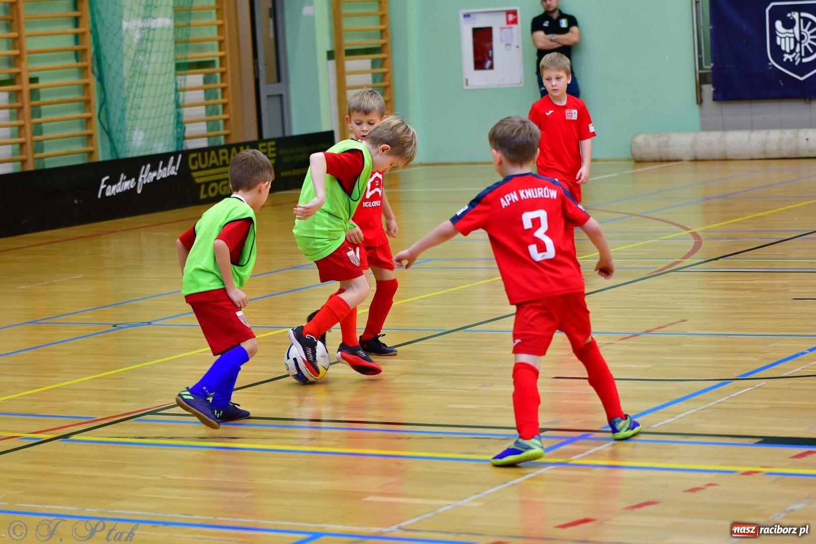 Zdjęcie w galerii na portalu naszraciborz.pl: Junior Futsal Cup. Zmagania skrzatów w hali OSiR Racibórz [FOTO] wiadomości z regionu
