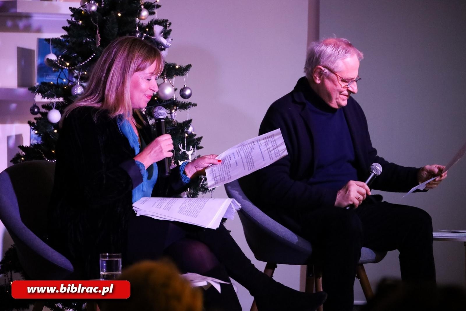 Zdjęcie w galerii na portalu naszraciborz.pl: Dorota Segda i Jacek Romanowski gwiazdami Spotkania Noworocznego w bibliotece wiadomości z regionu