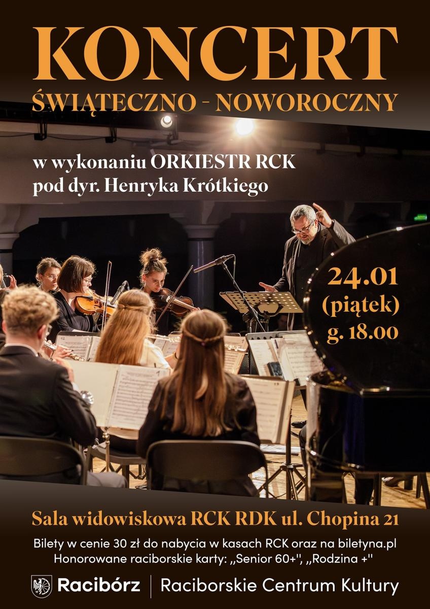 Zdjęcie w galerii na portalu naszraciborz.pl: Koncert Świąteczno-Noworoczny w wykonaniu Orkiestr RCK wiadomości z regionu