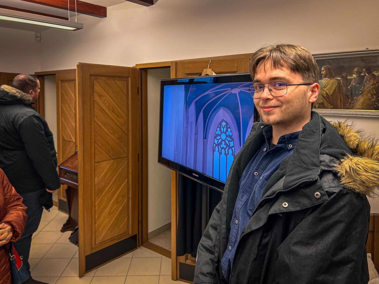 Zdjęcie w galerii na portalu naszraciborz.pl: Pierwsza tegoroczna Msza św. w kaplicy zamkowej i prezentacja animacji o jej historii [WIDEO] wiadomości z regionu