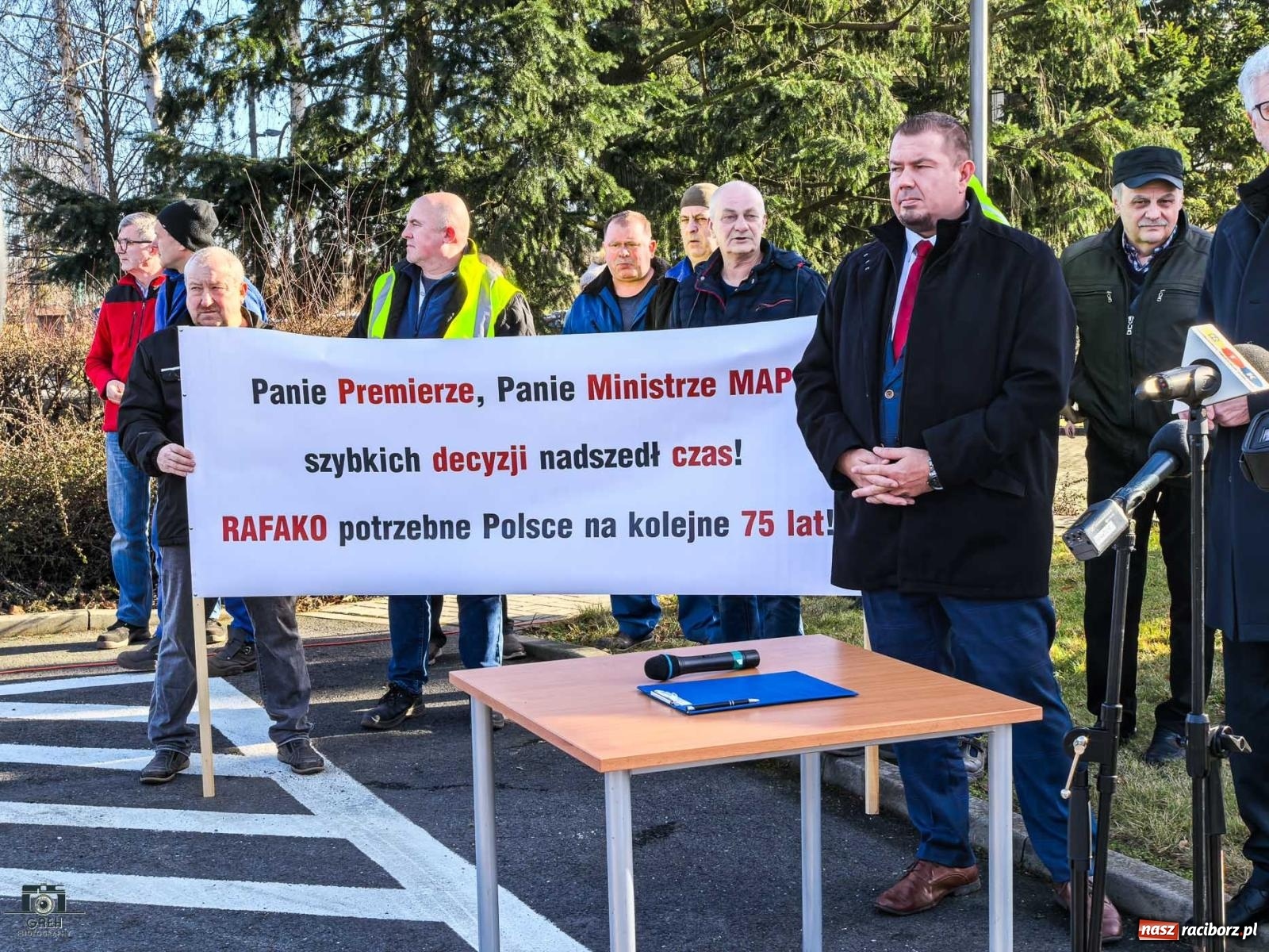 Zdjęcie w galerii na portalu naszraciborz.pl: Konferencja prasowa w Rafako. Apel do premiera Tuska o ratunek dla zakładu [FOTO i WIDEO] wiadomości z regionu