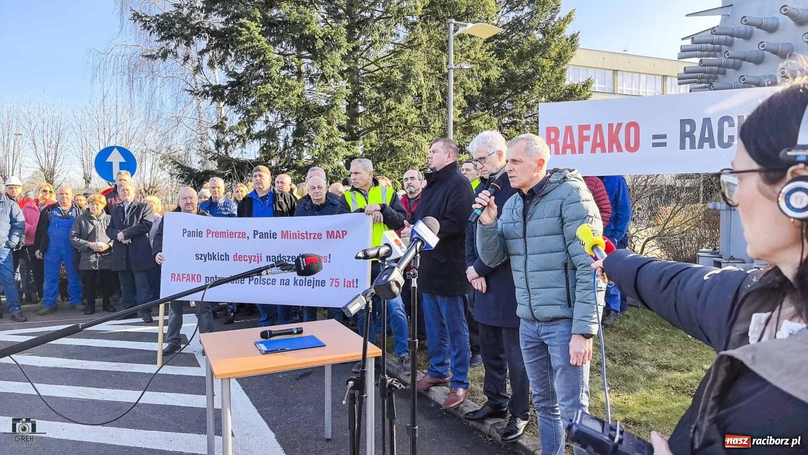Zdjęcie w galerii na portalu naszraciborz.pl: Konferencja prasowa w Rafako. Apel do premiera Tuska o ratunek dla zakładu [FOTO i WIDEO] wiadomości z regionu