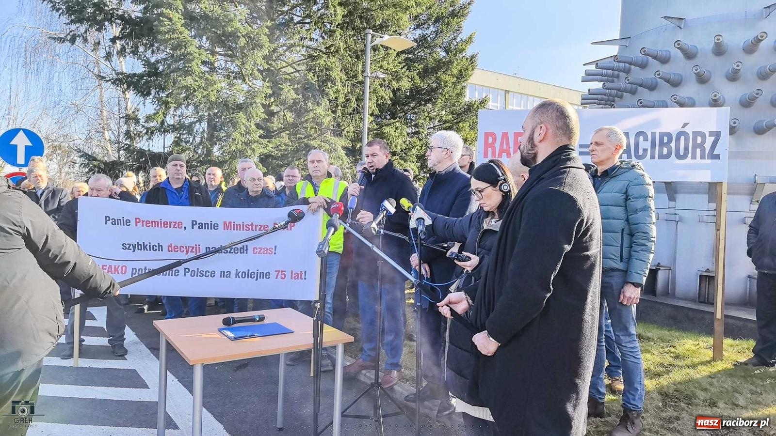Zdjęcie w galerii na portalu naszraciborz.pl: Konferencja prasowa w Rafako. Apel do premiera Tuska o ratunek dla zakładu [FOTO i WIDEO] wiadomości z regionu