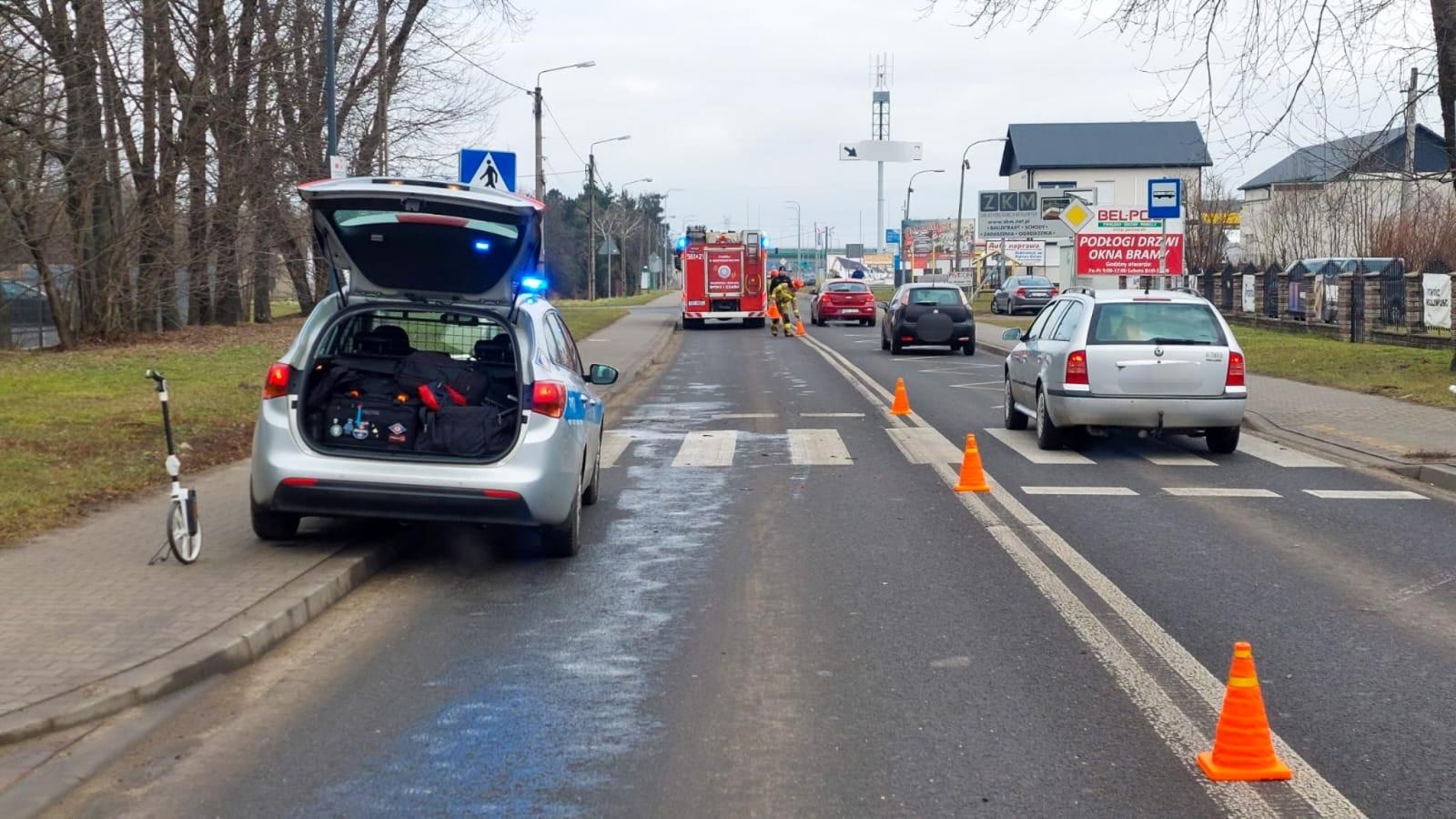 Zdjęcie w galerii na portalu naszraciborz.pl: Zderzenie na Rudzkiej. 7-letnia pasażerka trafiła do szpitala wiadomości z regionu