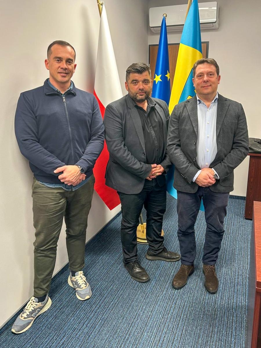 Zdjęcie w galerii na portalu naszraciborz.pl: Delegacja z Sardynii. Włosi badali możliwości współpracy wiadomości z regionu