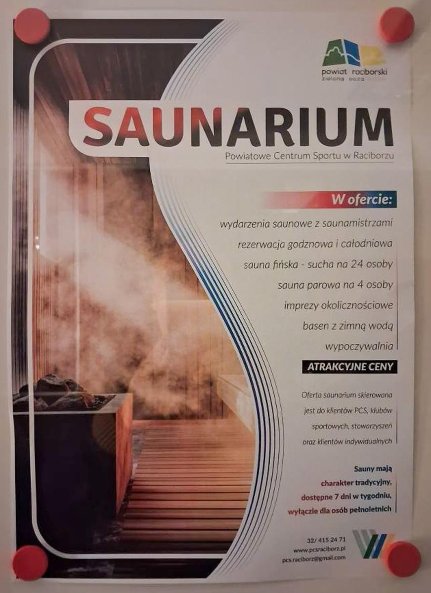 Zdjęcie w galerii na portalu naszraciborz.pl: W PCS na Klasztornej otwarto saunarium wiadomości z regionu