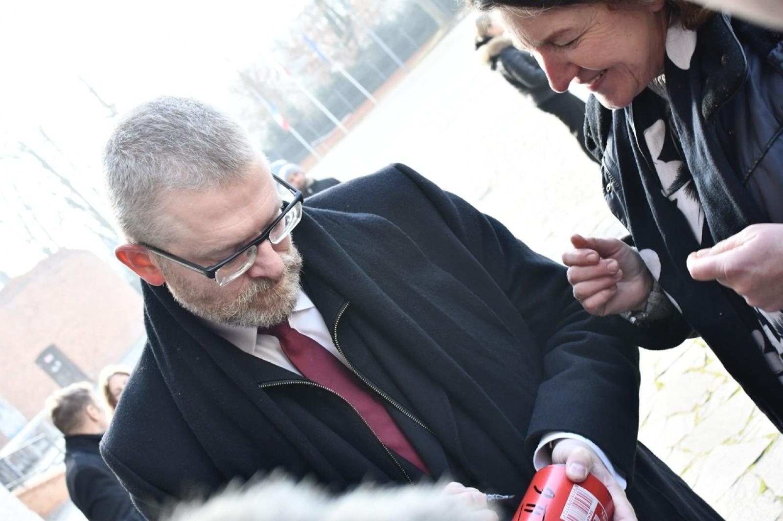Zdjęcie w galerii na portalu naszraciborz.pl: Polska potrzebuje szerokiego frontu gaśnicowego. Grzegorz Braun w Raciborzu wiadomości z regionu