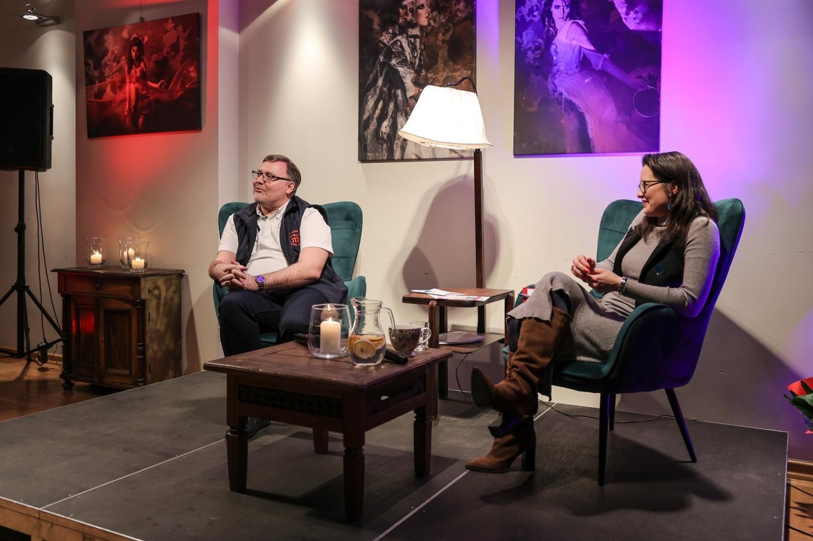 Zdjęcie w galerii na portalu naszraciborz.pl: 112 – numer, który ratuje życie! Spotkanie W PUNKT z Jakubem Rusinem-Anderskim wiadomości z regionu