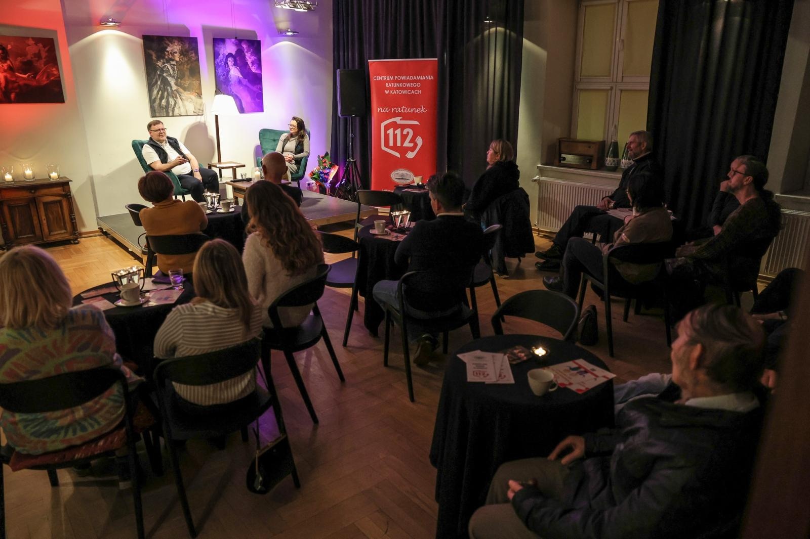 Zdjęcie w galerii na portalu naszraciborz.pl: 112 – numer, który ratuje życie! Spotkanie W PUNKT z Jakubem Rusinem-Anderskim wiadomości z regionu