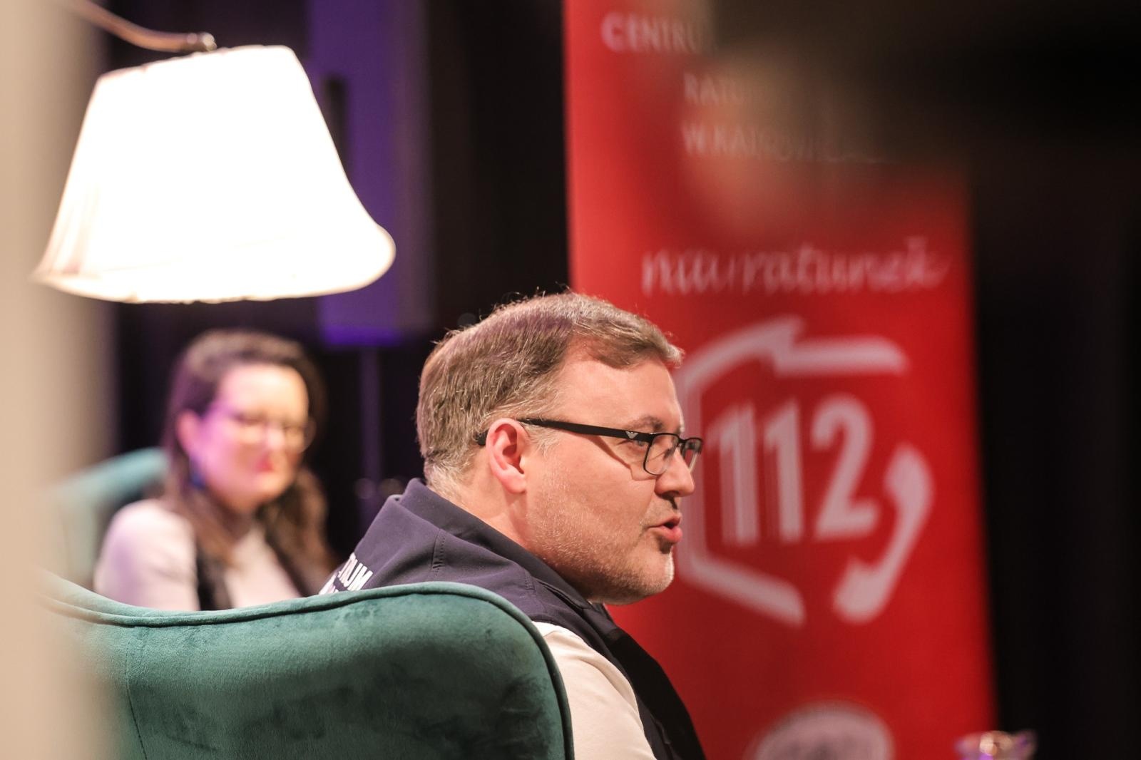 Zdjęcie w galerii na portalu naszraciborz.pl: 112 – numer, który ratuje życie! Spotkanie W PUNKT z Jakubem Rusinem-Anderskim wiadomości z regionu