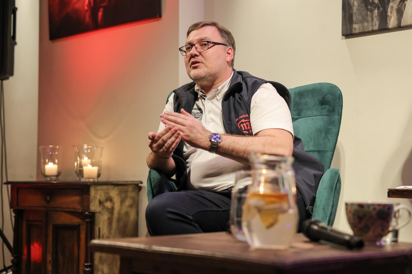 Zdjęcie w galerii na portalu naszraciborz.pl: 112 – numer, który ratuje życie! Spotkanie W PUNKT z Jakubem Rusinem-Anderskim wiadomości z regionu