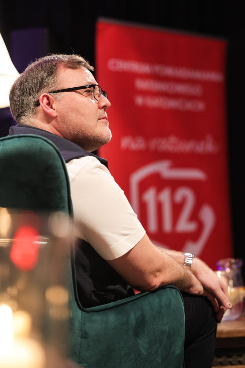 Zdjęcie w galerii na portalu naszraciborz.pl: 112 – numer, który ratuje życie! Spotkanie W PUNKT z Jakubem Rusinem-Anderskim wiadomości z regionu